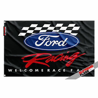 Ford Racing Flag (3x5 ft) Welcome Race Fans