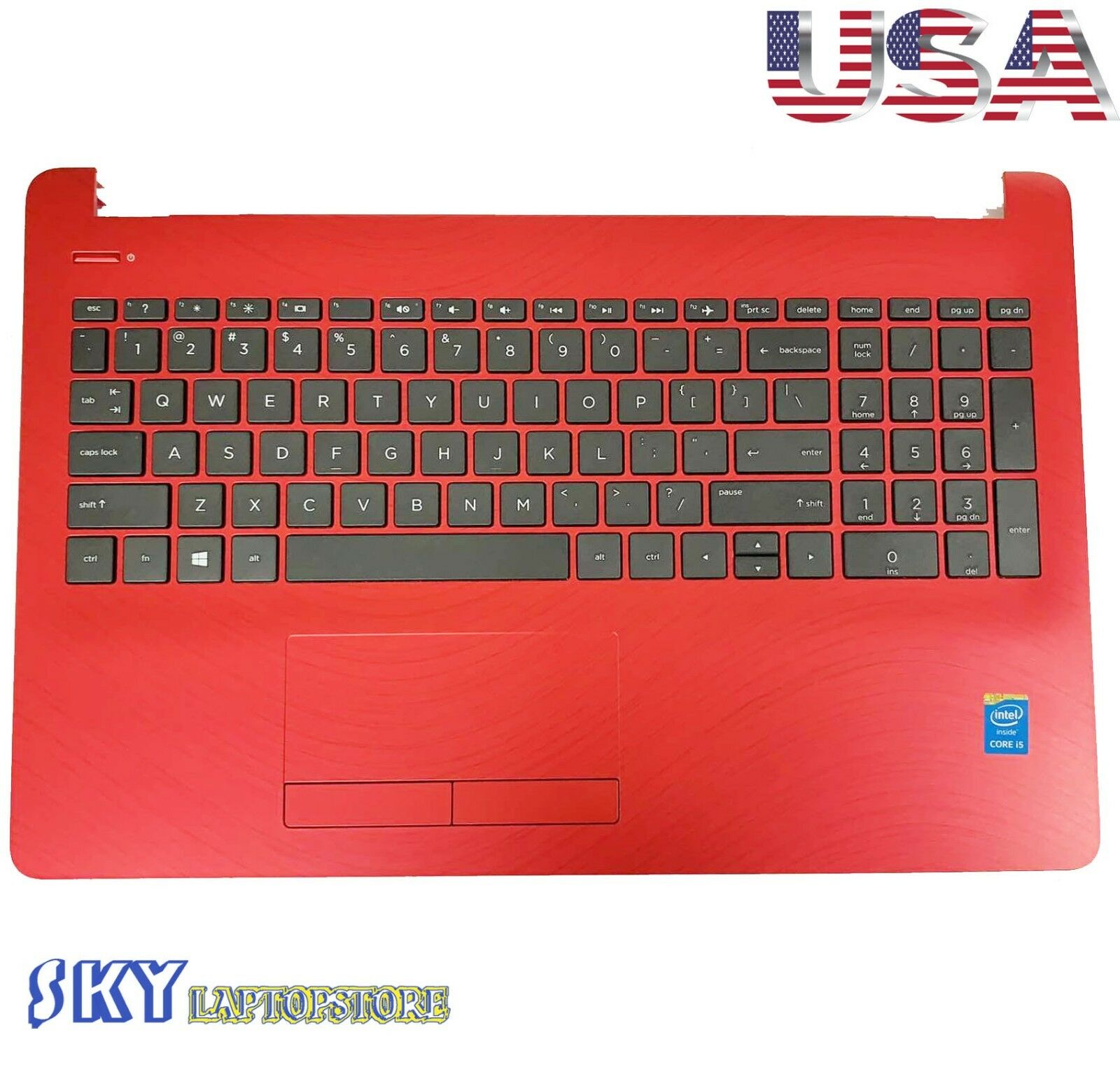 Hp 15 Bs 15bs Series Keyboard Touchpad Top Case Palmrest L19446 001 3007