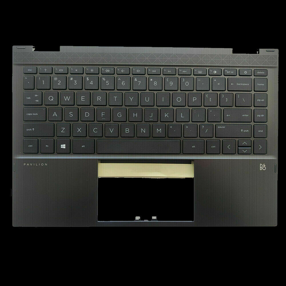 New For HP Pavilion 14-DW 14M-DW Palmrest Keyboard Bezel Cover Silver ...