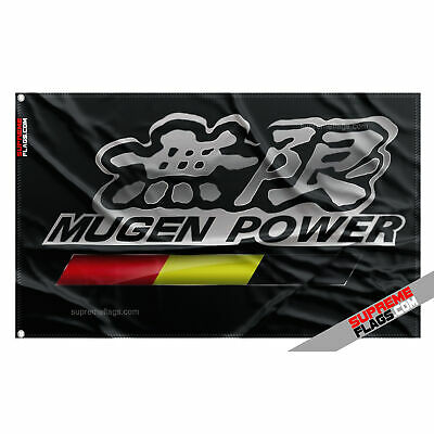 Mugen Power Flag (3x5 ft) Motorsports Japanese Honda Car Parts Garage